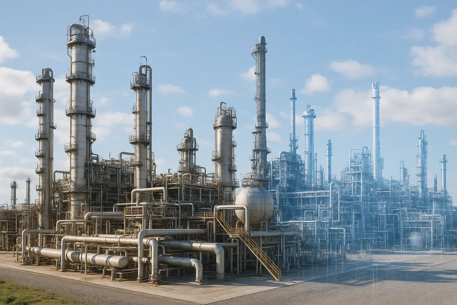 Modern industrial facility